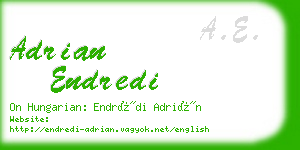 adrian endredi business card